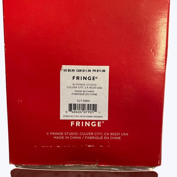 Black Labrador Ceramic Ornament With Santa Hat & Candy Cane By Fringe - Picture 7 of 8